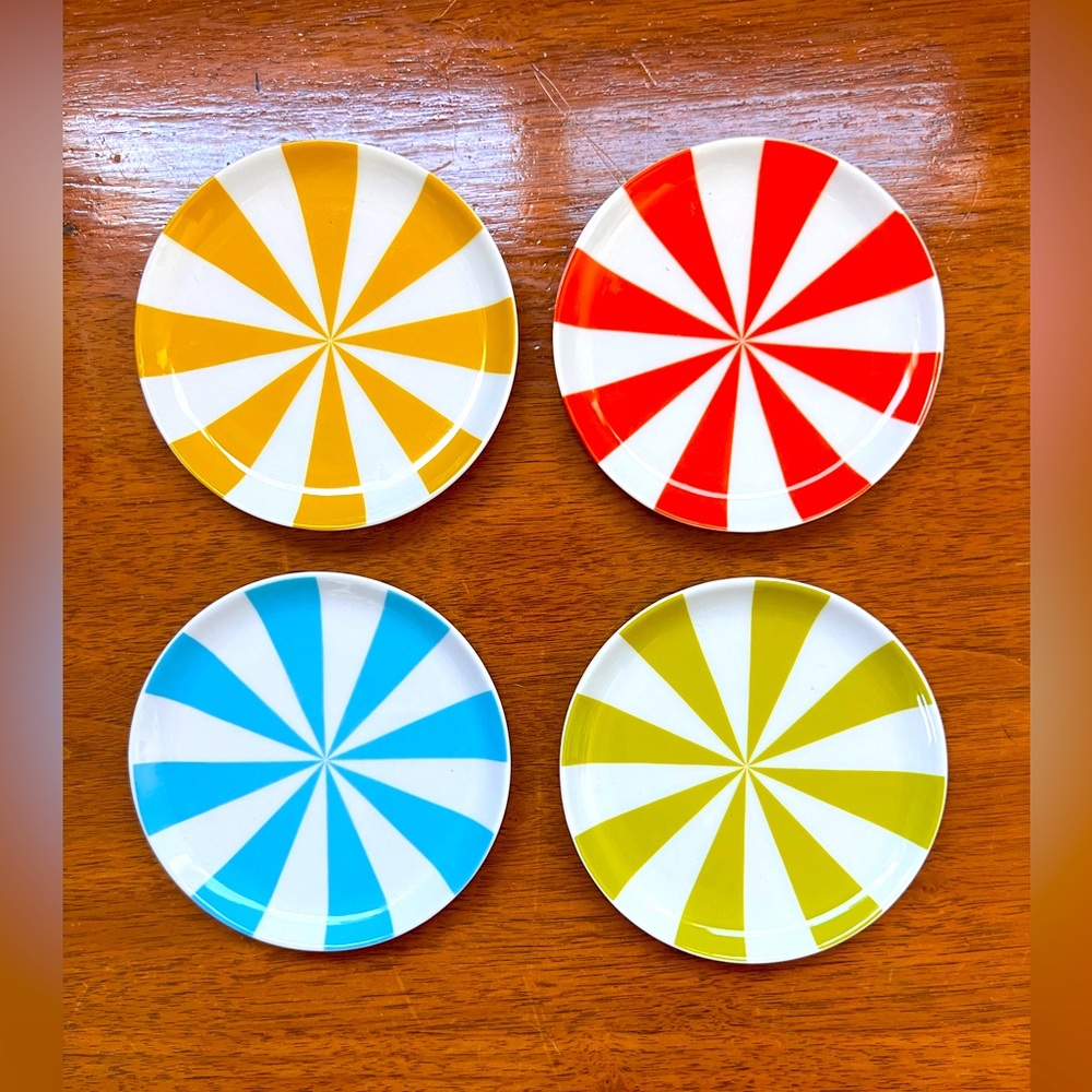 Johnathan Adler Vice Stripes Coasters- Set of 4